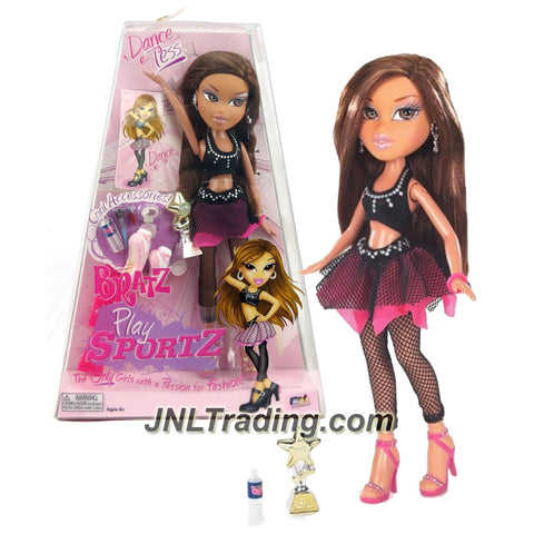 MGA Entertainment Bratz Play Sportz Series 10 Inch Doll - Dancer TESS in with Earrings, 2 Shoes, Make-Up Accessory, Water Bottle, Trophy & Hairbrush