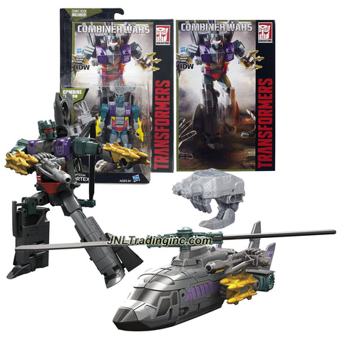 Hasbro Year 2015 Transformers Generations Combiner Wars Series 5-1/2" Tall Robot Figure - Decepticon VORTEX with Blaster, Bruticus' Left Arm and Comic Book (Vehicle Mode: Helicopter)