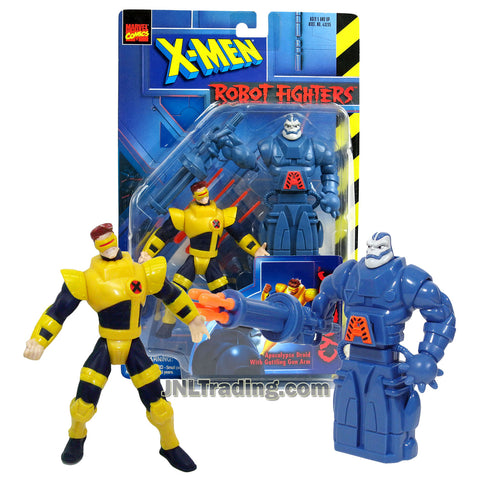 Marvel Comics Year 1997 X-Men Robot Fighters Series 5 Inch Tall Figure - CYCLOPS with Apocalypse Droid