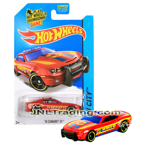 Year 2013 Hot Wheels HW City Series 1:64 Scale Die Cast Car Set - Red Muscle/Pony Car '10 CAMARO SS