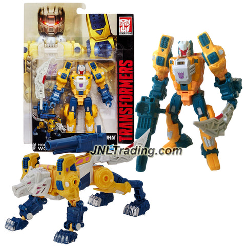 Hasbro Year 2015 Transformers Titans Return Series 5-1/2 Inch Tall Robot Figure - MONXO & WOLFWIRE with Sword, Blaster & Card (Beast: Wolf)