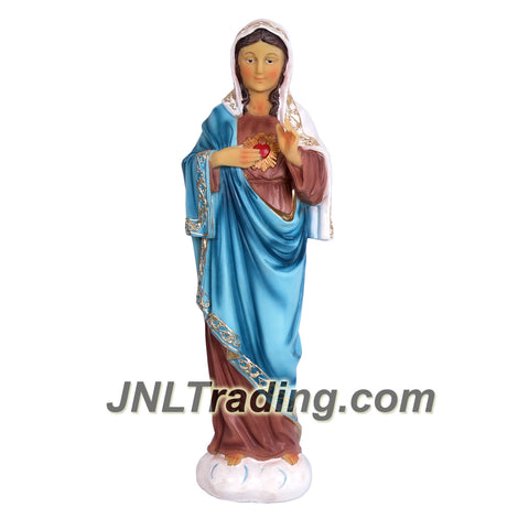Giovanni Giftware Collection Religious Home Decor Catholic Saints Series 16 Inch Tall Figurine - SACRED HEART OF IMMACULATE MARY (D28144)