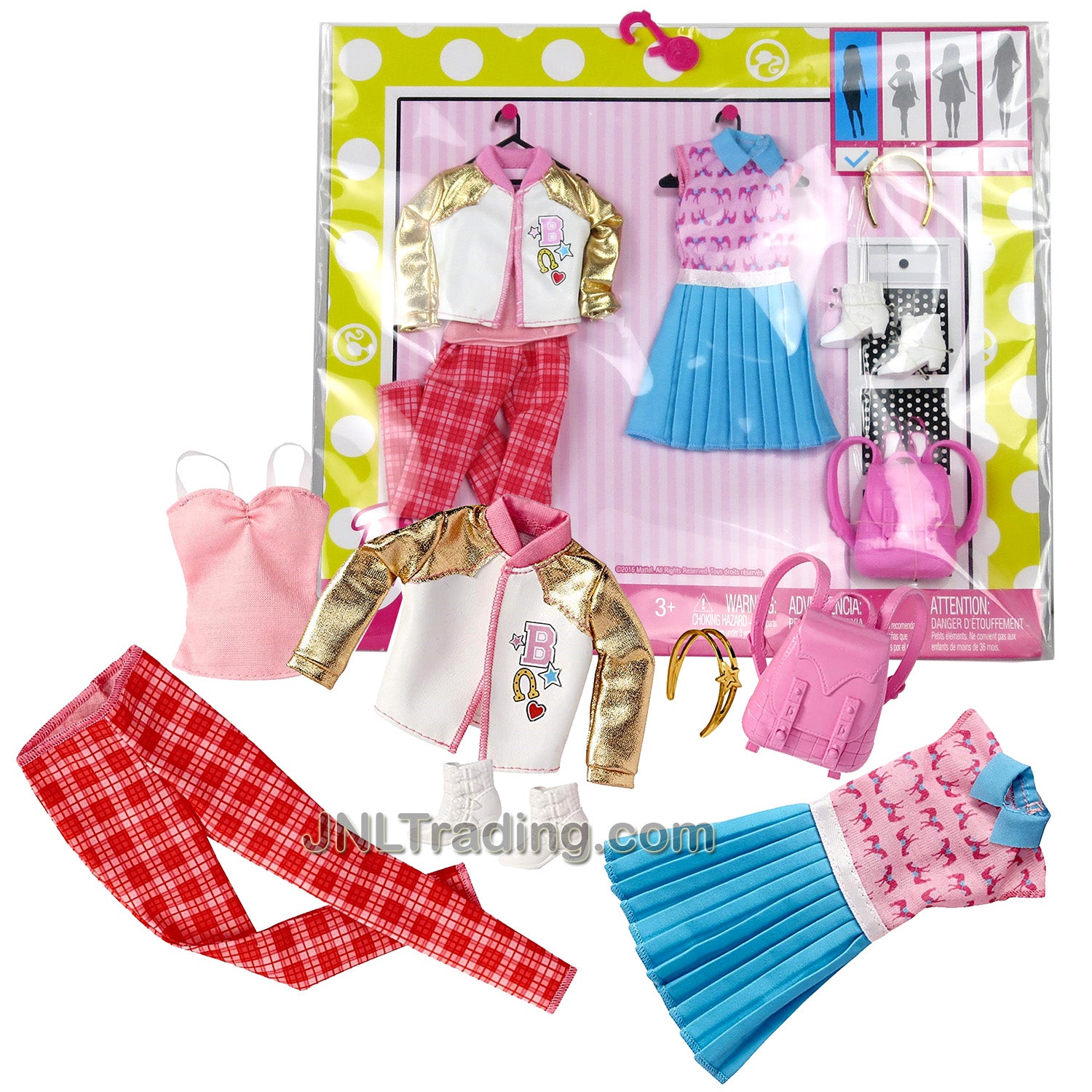 Barbie - Barbieジャケット飾りポケット付き Year 2016 Barbie Fashionistas Series Fashion Pack - CLASSIC