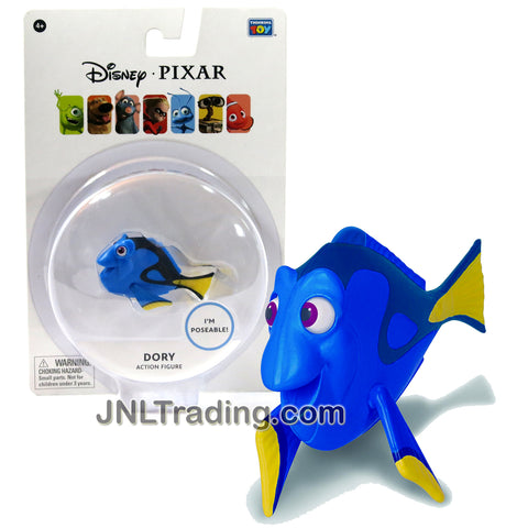Thinkway Toys Disney Pixar Finding Nemo Movie Series 3 Inch Long Poseable Figure - Blue Tang Surgeonfish DORY