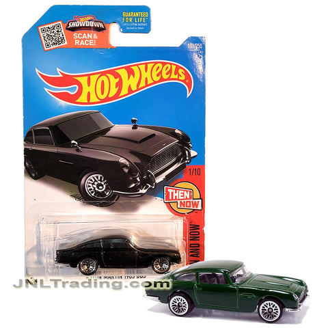 Year 2015 Hot Wheels Then and Now Series 1:64 Scale Die Cast Car Set 1/10 - Black Classic Grand Tourer GT 1963 ASTON MARTIN DB5