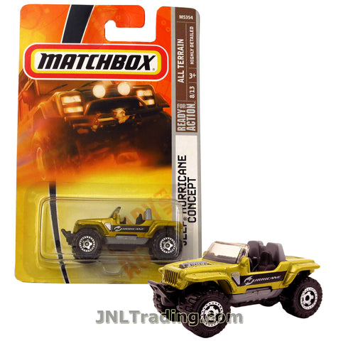 Matchbox Year 2007 All Terrain Series 1:64 Scale Die Cast Metal Car #95 - Gold Color ATV JEEP HURRICANE CONCEPT M5354