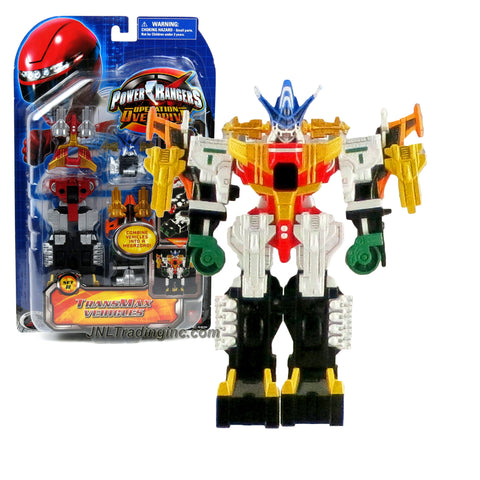 Bandai Year 2007 Power Rangers Operation Overdrive Series 6 Inch Tall Action Figure Robot Set - TRANSMAX VEHICLES Set H with 5 Vehicles that Combine into Megazord Figure
