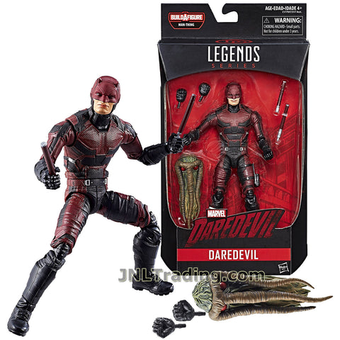 Marvel Legends 2017 Man-Thing Series 6 Inch Tall Figure - DAREDEVIL with Extra Pair of Hands, Billy Sticks and Man-Thing's Head
