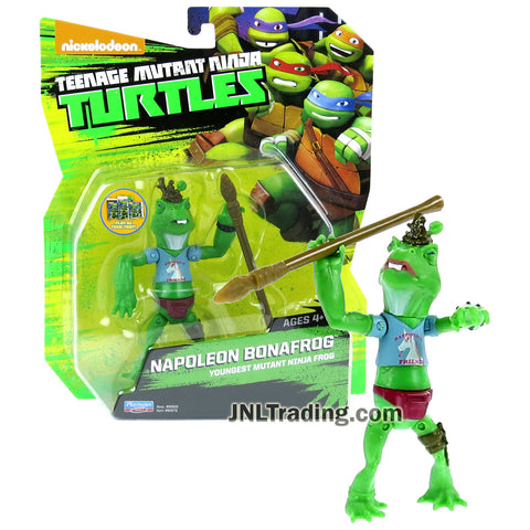 Year 2015 Teenage Mutant Ninja Turtles TMNT 4-1/2 Inch Tall Action Figure - Youngest Mutant Ninja Frog NAPOLEON BONAFROG with Spear