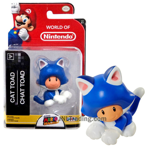 Year 2016 World of Nintendo Super Mario Series 2-1/2 Inch Tall Figure - CAT TOAD