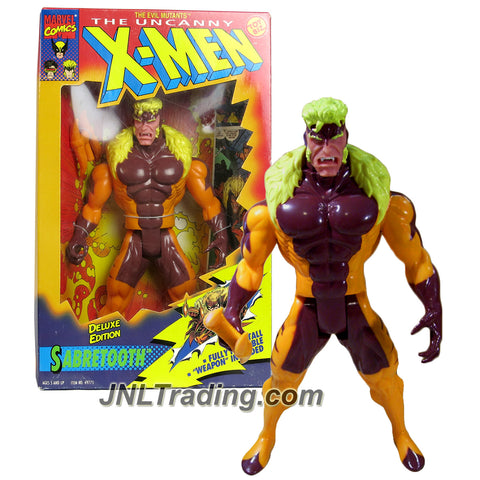 ToyBiz Year 1994 Marvel Comics X-Men Deluxe Edition 10 Inch Tall Figure - SABRETOOTH with Claw Weapon
