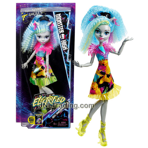 Mattel Year 2016 Monster High Electrified Series 11 Inch Doll Set - Daughter of Gray Werewolves SILVI TIMBERWOLF with Hair Accessory and Earrings