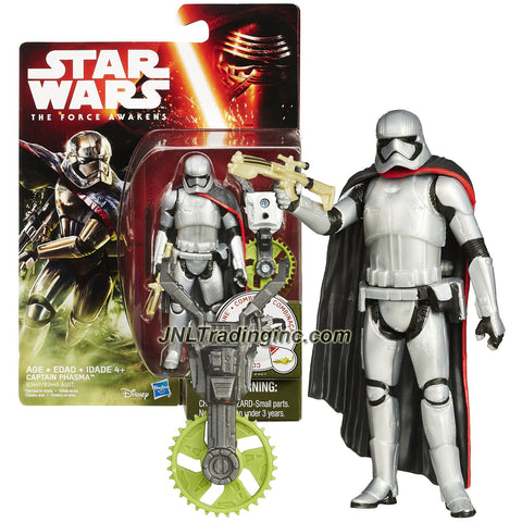 Hasbro Year 2015 Star Wars The Force Awakens Series 4 Inch Tall Action Figure - CAPTAIN PHASMA (B3447) with Blaster Plus Build A Weapon Part #1