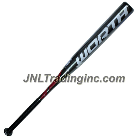 Worth Official Adult Slow Pitch Softball Bat with Cushioned Grip - AMP RELOAD SBA5UA, 2-1/4" Diameter, Aluminum, 1.20 BPF, Length/Weigth: 34"/28.5 oz (Approved for ASA, USSSA, NSA, ISF and ISA)