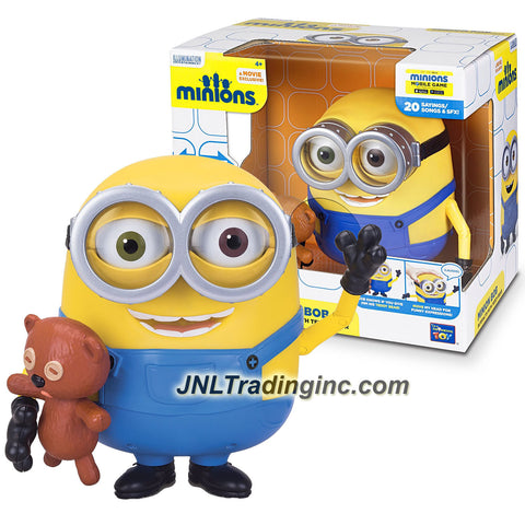 Illumination Entertainment Minions Movie Exclusive 8 Inch Tall Electronic Figure - MINION BOB Interacts with Teddy Bear