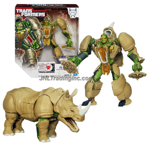 Hasbro Year 2013 Transformers Generations "Thrilling 30" Series Voyager Class 7 Inch Tall Robot Action Figure - Maximal RHINOX with Twin Spinning Gattling Gun (Beast Mode: Rhinoceros)