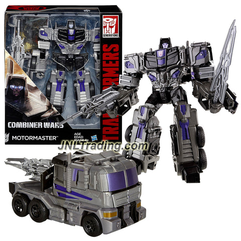 Hasbro Year 2015 Transformers Generations Combiner Wars Voyager Class 7" Tall Figure - MOTORMASTER w/ Blaster, Sword & Collector Card (Vehicle:Truck)