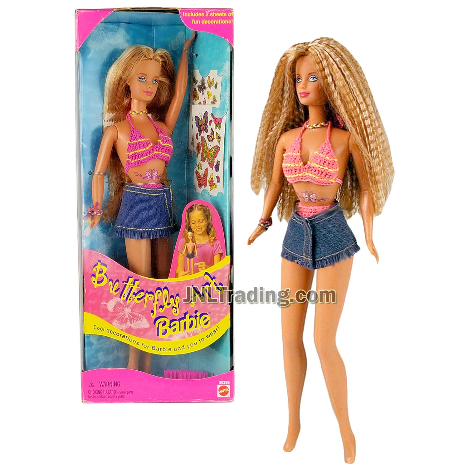 Year 1998 Butterfly Art Series 12 Inch Doll - Caucasian