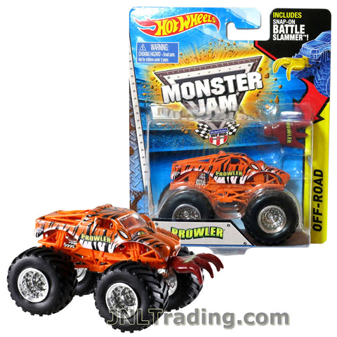 Hot Wheels Year 2014 Monster Jam 1:64 Scale Die Cast Truck OFF-ROAD Series - PROWLER W2398 with Snap-On Battle Slammer (D: 3-1/2" L x 2-1/4" W x 2-1/2" H)