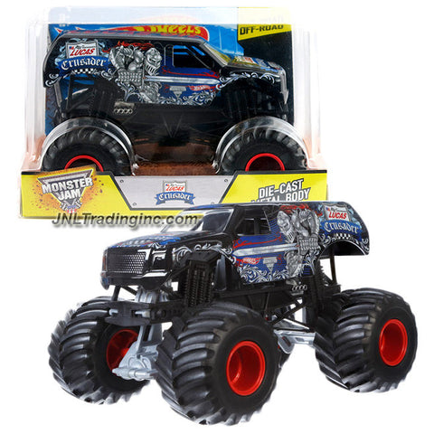 Hot Wheels Year 2015 Monster Jam 1:24 Scale Die Cast Metal Body Official Monster Truck Series #CGD81 - Lucas Oil CRUSADER w/ Monster Tires, Working Suspension and 4 Wheel Steering