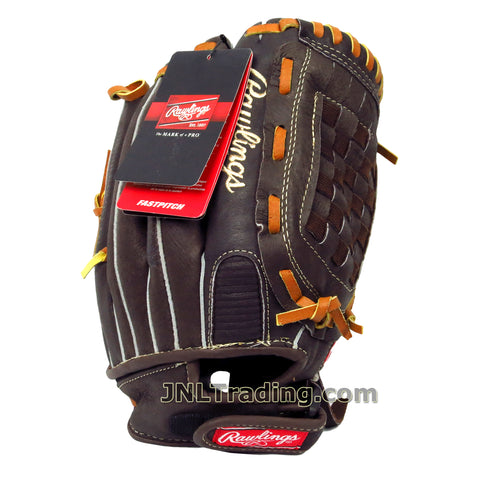 Rawlings Fastpitch The Mark of a Pro Series Leather Softball Glove Mitt 12 Inch FP120 Right Hand Throw Left Hand Catch Youth Size: Regular