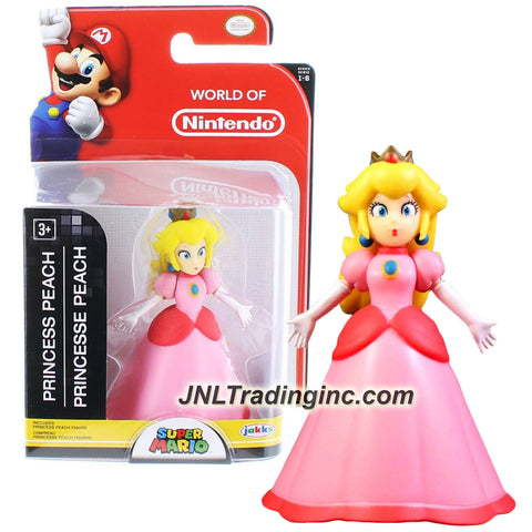 Jakks Pacific Year 2015 World of Nintendo "Super Mario" Series 3 Inch Tall Mini Figure - PRINCESS PEACH