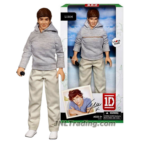 Year 2012 One Direction 1D Video Collection Series 12 Inch Doll - LIAM with Grey Hooded Long Sleeves Sweatshirt, Khakis Pants and Microphone