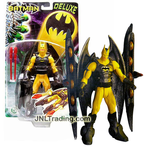 Mattel Year 2003 Batman Animated Deluxe Series 6-1/2 Inch Tall Action Figure - BATTLE SLED BATMAN with 2 Missile Launchers and 2 Missiles