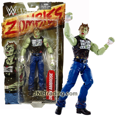 Mattel Year 2016 World Wresling Entertainment WWE Zombies Series 7 Inch Tall Figure - Zombified DEAN AMBROSE with Removable Left Hand
