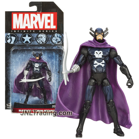 Hasbro Year 2013 Marvel Infinite Series 4 Inch Tall Action Figure - MARVEL'S GRIM REAPER with Techno Scythe