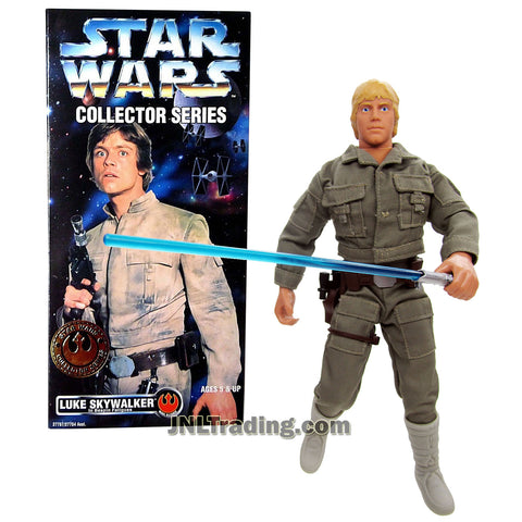 Star Wars Year 1996 Collector Series 12 Inch Tall Fully Poseable Action Figure - LUKE SKYWALKER with Authentically Styled Bespin Fatigues, Blaster and Blue Lightsaber