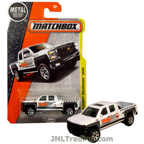 Matchbox Year 2016 MBX Construction Series 1:64 Scale Die Cast Metal Car # 59 - Waz Up Elevator Service Pick-Up Truck '14 CHEVY SILVERADO 1500