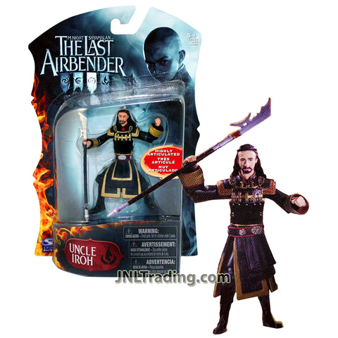 Year 2010 Avatar The Last Airbender Movie Series 4 Inch Tall Figure - UNCLE IROH with Spear