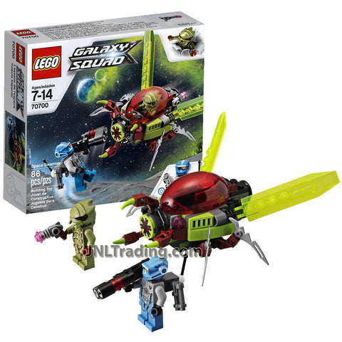 Year 2013 Lego Galaxy Squad Series Set #70700 - SPACE SWARMER with Grabber Mouth, Opening Cockpit Plus Alien Buggoid and Robot Sidekick (86 Pcs)