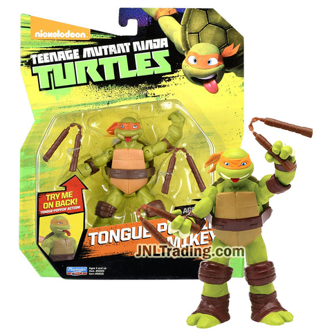 Year 2015 Teenage Mutant Ninja Turtles TMNT Series 5 Inch Tall Figure : TONGUE-POPPIN' MIKEY with Nunchucks