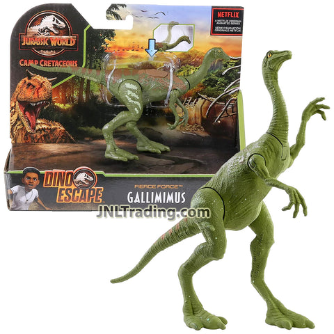 Year 2020 Jurassic World Camp Cretaceous Dino Escape Series 6 Inch Long Dinosaurs Figure - Fierce Force GALLIMIMUS with Head Striking Action