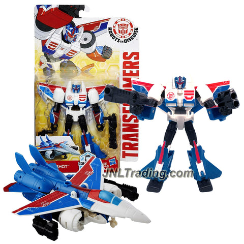 Hasbro Year 2016 Transformers Robots in Disguise Combiner Force Warriors Class 5-1/2 Inch Tall Figure - STORMSHOT with Blasters (Vehicle Mode: Jet)