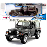 Maisto Special Edition Series 1:18 Scale Die Cast Car Set - Black Compact Sports Utility Vehicle SUV JEEP WRANGLER SAHARA