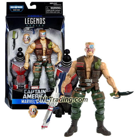 Hasbro Year 2015 Marvel Legends Giant Man Series 7 Inch Tall Figure - MARVEL'S NUKE with Extra Head, Combat Knife, Rifle and Giant Man's Abdomen