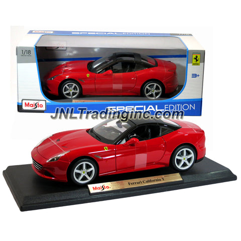 Maisto Special Edition Series 1:18 Scale Die Cast Car - Red Color Grand  Touring Sports Coupe FERRARI CALIFORNIA T (Dimension: 9 x 4 x 2-1/2)