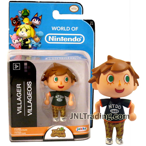 Jakks Pacific Year 2016 World of Nintendo "New Leaf Welcome to Animal Crossing" Series 2-1/2 Inch Tall Mini Figure - VILLAGER BOY