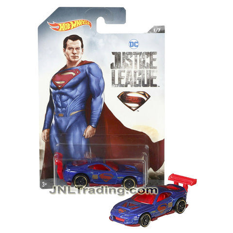 Year 2017 Hot Wheels DC Justice League Series 1:64 Die Cast Car #1 of 7 - POWER PRO Superman