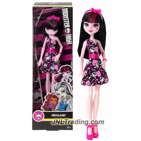 Year 2015 Monster High How Do You Boo? Series 10 Inch Doll - Daughter of Dracula DRACULAURA with Hairband and Bracelet