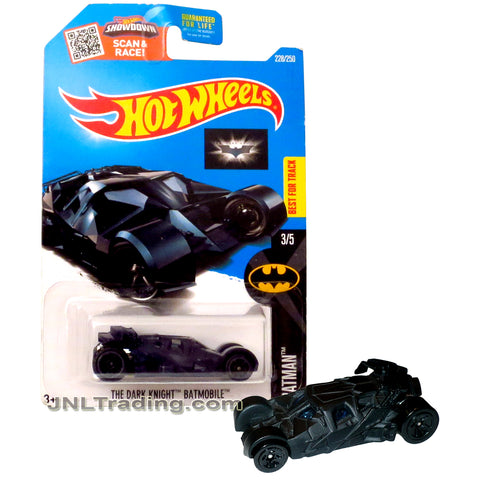 Year 2015 Hot Wheels Batman Series 1:64 Scale Die Cast Car Set 3/5 - THE DARK KNIGHT BATMOBILE