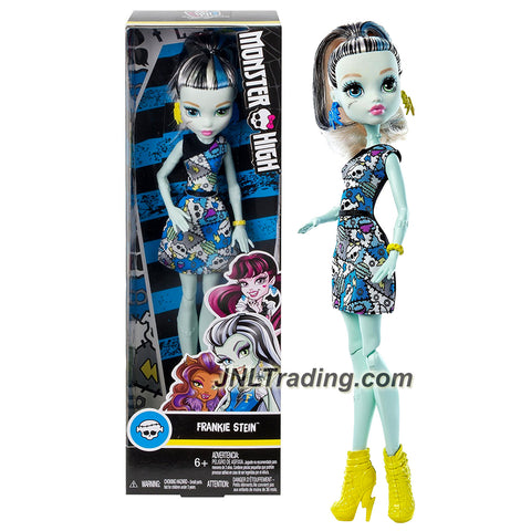 Monster High Year 2015 How Do You Boo? Series 10 Inch Doll - Daughter of Frankenstein FRANKIE STEIN DMD46 with Earrings and Bracelet