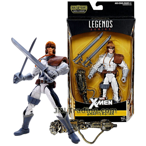 Year 2016 Marvel Legends Warlock Series 6 Inch Tall Figure : X-Men  SHATTERSTAR with Swords and Warlock's Right Arm