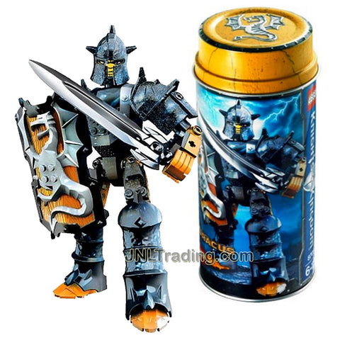 Lego Year 2006 Knights Kingdom Series Knight Figure Set # 8705 - Rogue Knight of the Dragon DRACUS with Shield and Dragon Sword Plus Collectible Metal Can (Pieces: 38)
