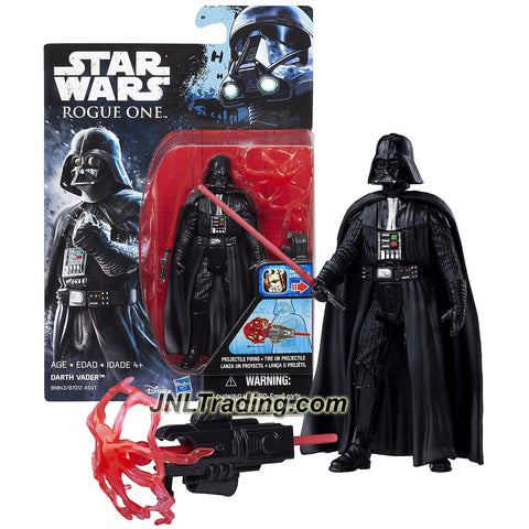 Hasbro Year 2016 Star Wars Rogue One Series 4 Inch Tall Action Figure - DARTH VADER with Red Lightsaber and Missile Launcher