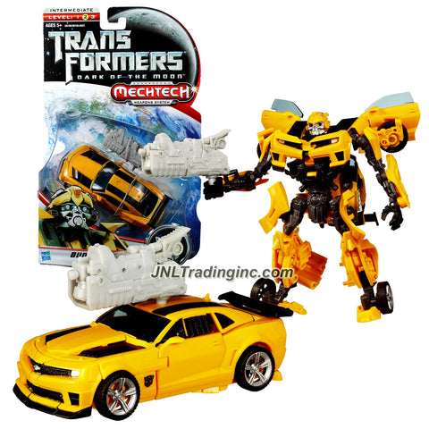 Hasbro Year 2010 Transformers Movie Series 3 "Dark of the Moon" Deluxe Class 6 Inch Tall Robot Action Figure with MechTech Weapon System - Autobot BUMBLEBEE with Blaster that Convert to Plasma Cannon (Vehicle Mode: Camaro Concept)