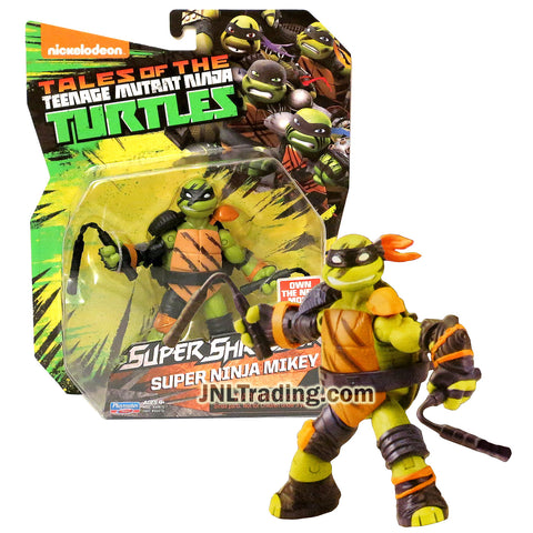 Year 2016 Nickelodeon Teenage Mutant Ninja Turtles Super Shredder Series 5 Inch Tall Figure - SUPER NINJA MIKEY with Nunchucks